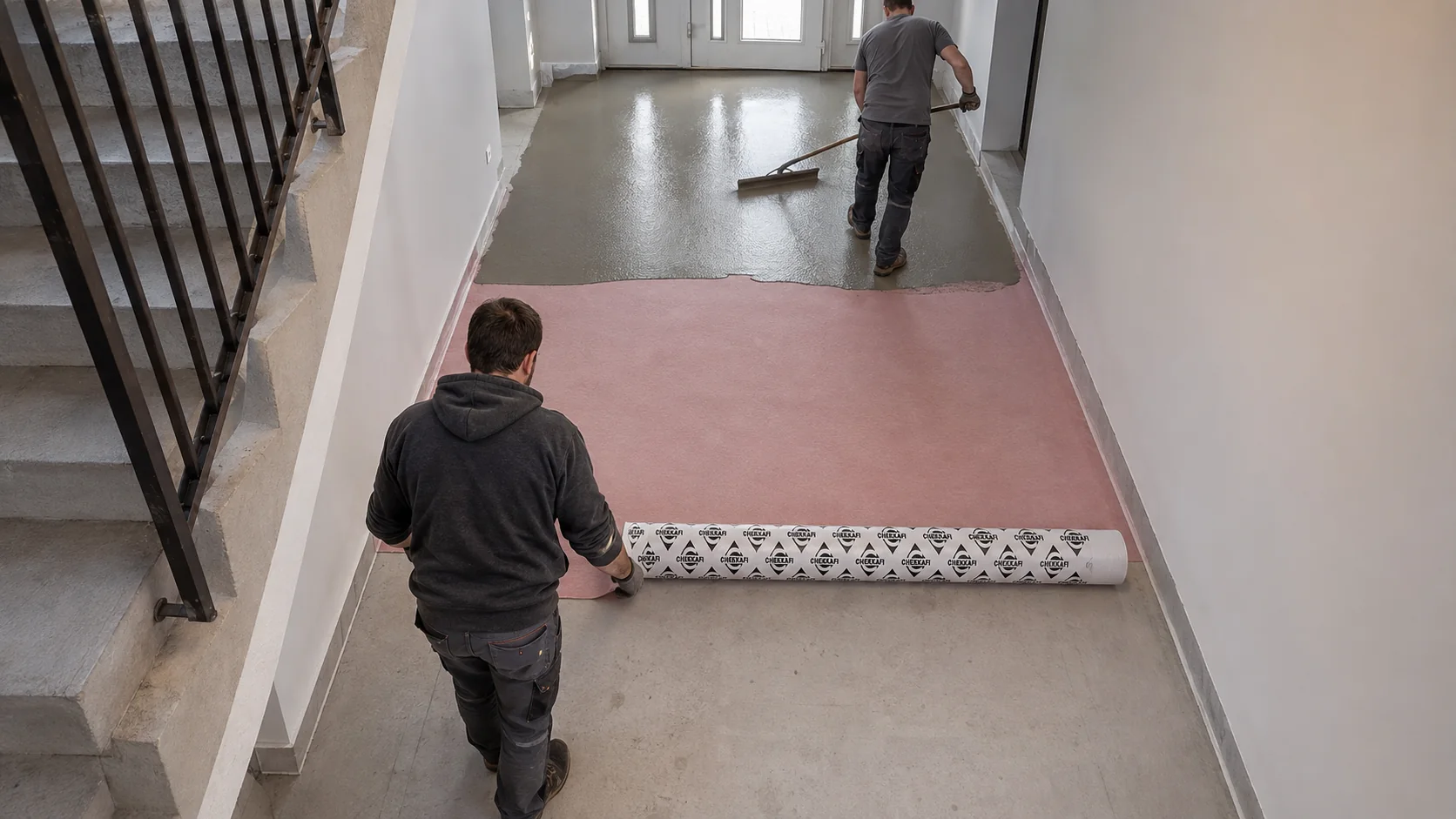 Application de membrane rose CHEKKAFI dans une entrée