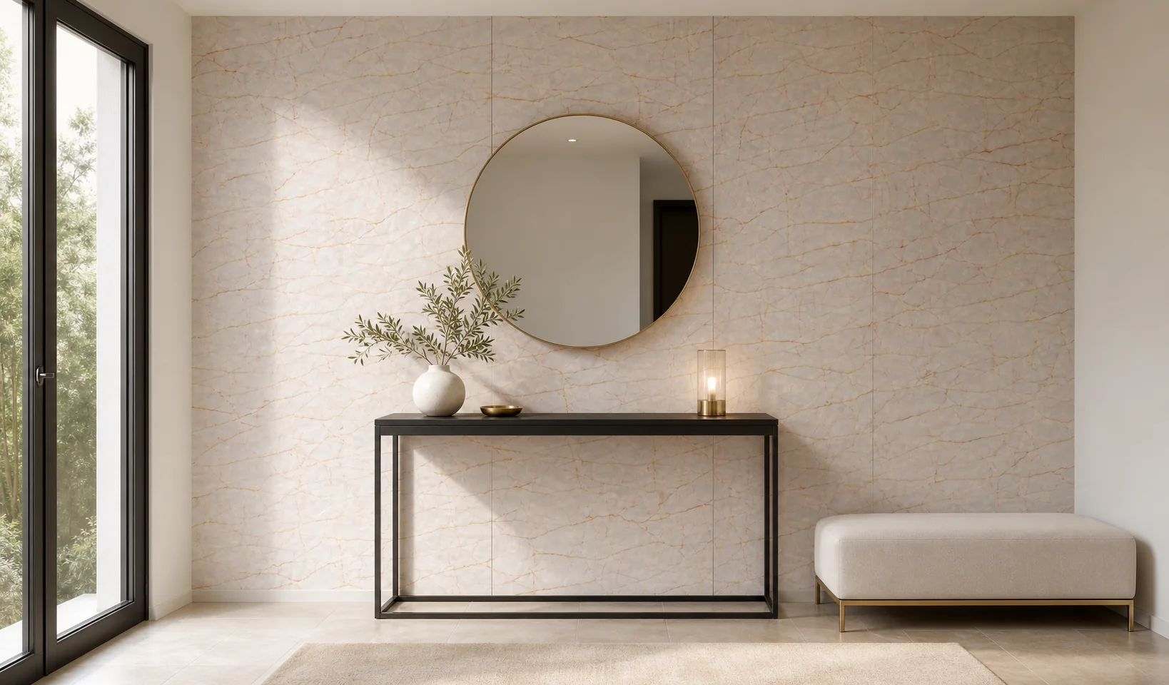 Nouvelle mise en situation du décor Ivoire Fissuré